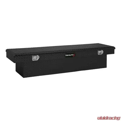 TrailFX Crsovr Std Sgl Lid Pwdr Ctd Black 16 Gauge Alum 69x19.25x13.5 Cap W/Tray - 110702